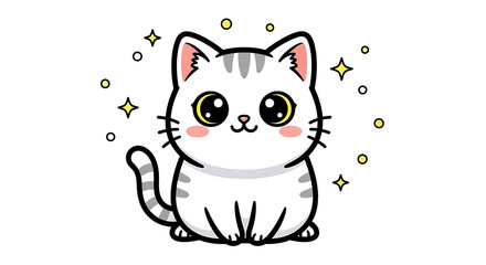 かわいい猫と子猫のイラスト &ndash; 癒し系で可愛らしい動物イラスト