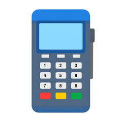 Obraz premium Payment Terminal Illustration: A sleek and modern point-of-sale terminal stands as a visual metaphor for seamless transactions in a dynamic business environment. 