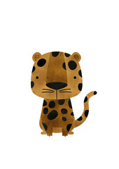 Watercolor safari cute clip art; safari illustration, safari animals