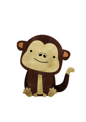 Watercolor safari cute clip art; safari illustration, safari animals