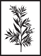 Obraz premium Floral & Leaf Botanical Vector Set