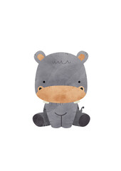 Watercolor safari cute clip art; safari illustration, safari animals