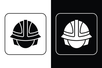 Hard Hat Icon Vector for Industrial and Building Projects.