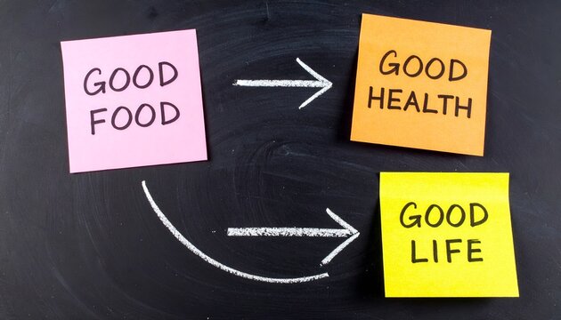 Motivational Sticky Notes for Good Health and Good Life Goals
