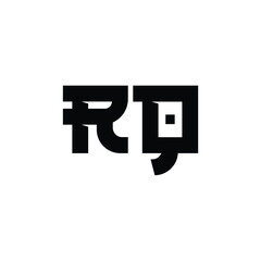 RQ monogram logo design letter text name symbol monochrome logotype alphabet character simple logo