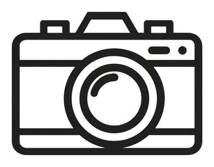 Classic camera icon captures creative vision and memories