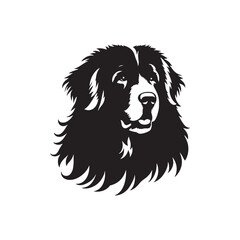 Minimalist Great Pyrenees Dog Vector - Illustration of Dog - Great Pyrenees Silhouette.