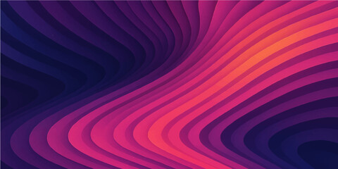 Obraz premium Smooth pink and purple wave motion design with flowing lines
