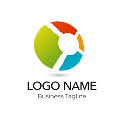 Logo Circle Colorful Abstract Design Template Business