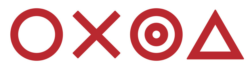 まるばつ三角のイラスト素材