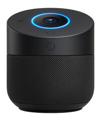 Obraz premium Smart speaker with integrated camera and LED ring for cloud-based video calls