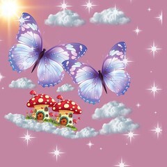 
"Dreamy Sky Islands – Magical Floating World"
