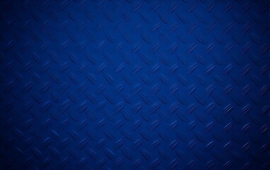 Blue diamond plate metal background texture