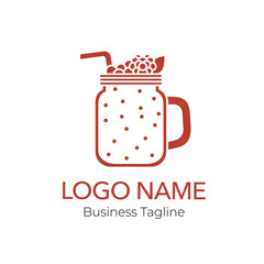 Logo Drink Beverage Design Vector Template