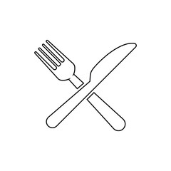 Fork, knife, plate and spoon. Menu symbol. Restaurant icon. Food, plate, fork, knife, spoon, cutlery icon set.