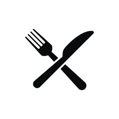 Fork, knife, plate and spoon. Menu symbol. Restaurant icon. Food, plate, fork, knife, spoon, cutlery icon set.