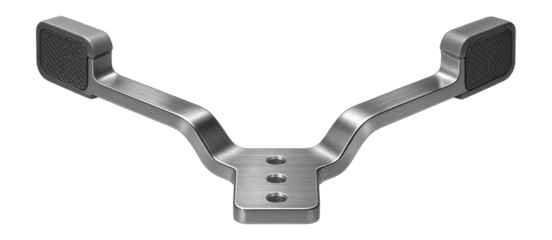 High-strength alloy roofing bracket designed for use with clay tiles on a Mediterranean-style roof.