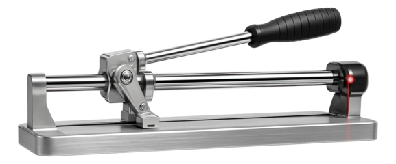 Tile cutter with a laser guide and a durable aluminum body for accurate alignment in a contractor's toolkit.