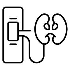 Kidney Dialysis Machine Icon