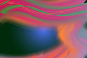Abstract Colorful Swirls on a Dark Background