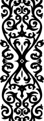 "Elegant Ornamental Floral Pattern Laser cut Vector"