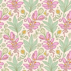 seamless floral vintage pattern