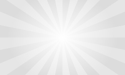 Gainsboro Gray Sunburst Background. Abstract Rays Texture Background. Sunburst Background with Grey Rays. Vector Illustration.