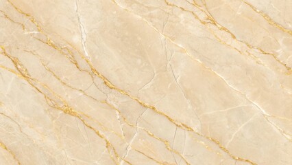 Naklejka premium Closeup of a beige marble surface with intricate golden veins, showcasing its natural beauty and texture