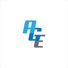 AGE logo design , AGE initial vector monogram logo, Age letter logo design