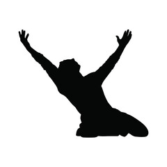 Soccer player silhouette