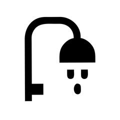 Shower Head Icon – Bathroom and Hygiene Illustration for Water Flow, Cleaning, and Home Essentials