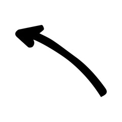 Navigation Arrow Icon Flat Design Black PNG