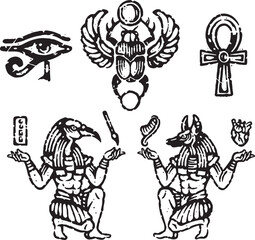 Engraving Medieval age Vector Illustration