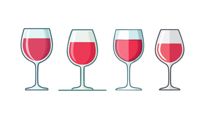 Wine glass icon. Wineglass. Flask template. Jar icon. Wine flask. Cup sign. Glass stencil. Glass silhouette. Logo template. Glass container. Shape for 3d modeling. Cognac flask. Champagne wineglass.
