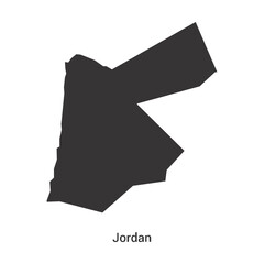 Jordan Country Map Free Icon