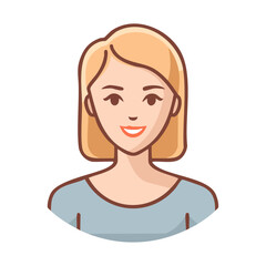 vector illustration of a woman