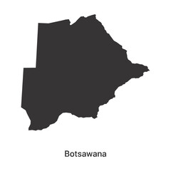 Botsawana Country Map Free Icon