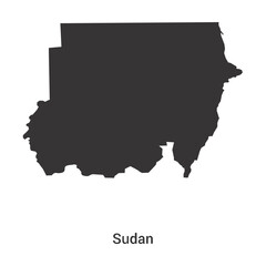 Sudan Country Map Free Icon