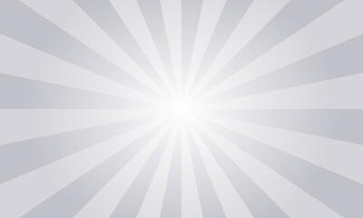Pearl Gray Sunburst Background. Abstract Rays Texture Background. Sunburst Background with Grey Rays. Vector Illustration.