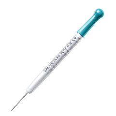 Precise Measurement Tool Teal and White Design, isolated on a transparent background
