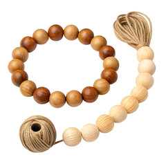 wooden beads necklace