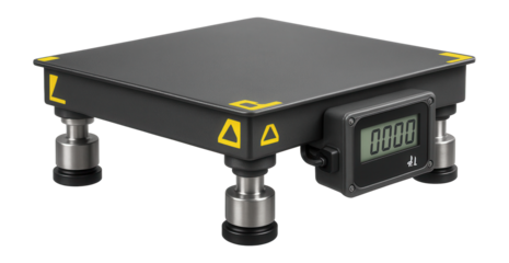 Explosion-proof floor scale with a rugged design and intrinsically safe components for a petrochemical facility