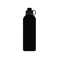 black plastic bottle