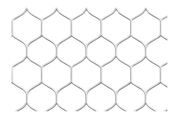 Fototapeta premium Symmetrical grid of intersecting arcs forming a lattice of repeating hexagons.