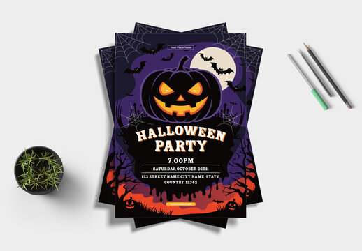 Halloween Event Flyer Layout
