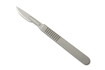 Scalpel on transparent background: medical instrument for precise incisions