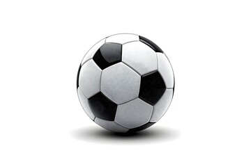 Fototapeta premium Football ball isolated on white background. Vector illustration. Realistic