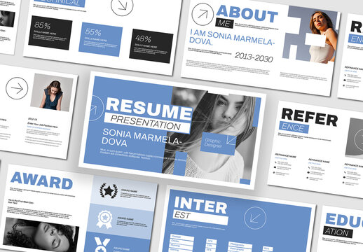 Modern Resume Presentation Template