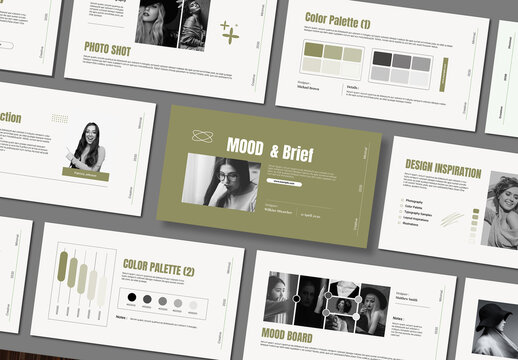 Mood and Brief Presentation Template Design Layout