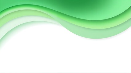 Obraz premium Serene Green Waves: A Gentle, Calming Abstract Design